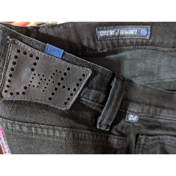 Citizens of Humanity Sid Men's Black High Rise Straight Leg Jeans Size 33/27 - Picture 2 of 5